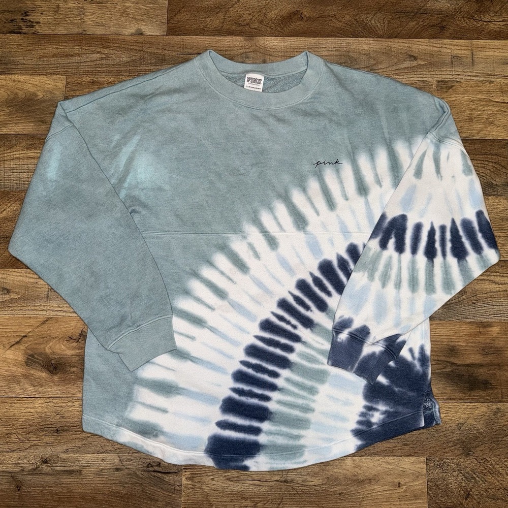 Victoria's Secret Pink Sweatshirt Size‎ XS Tie Dye Crewneck